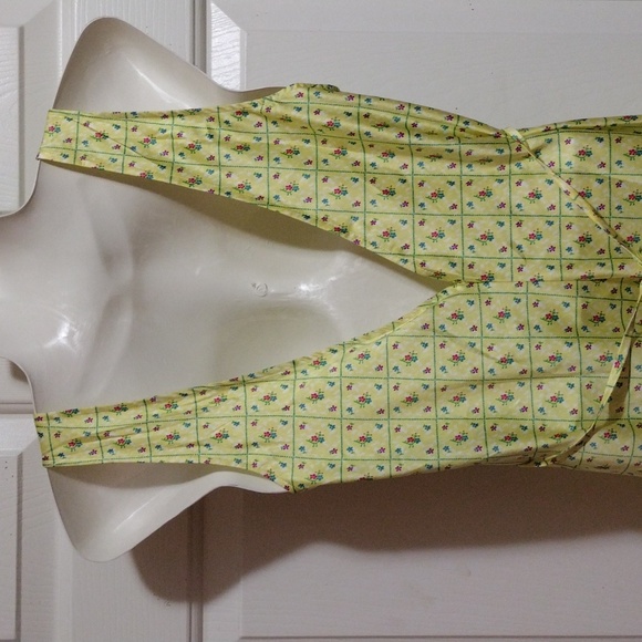 Pink By Frankies Bikinis Yellow Patterned Floral Sleeveless Dress XS ๐ - Picture 9 of 11